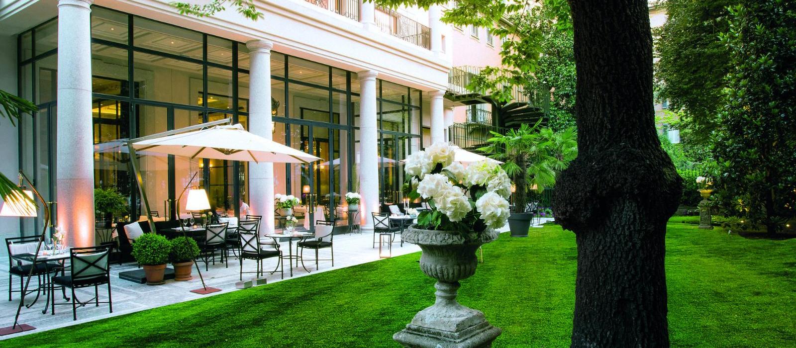 米兰巴黎宫水疗酒店(Palazzo Parigi Hotel & Grand Spa) 私人花园外景图片  www.lhw.cn
