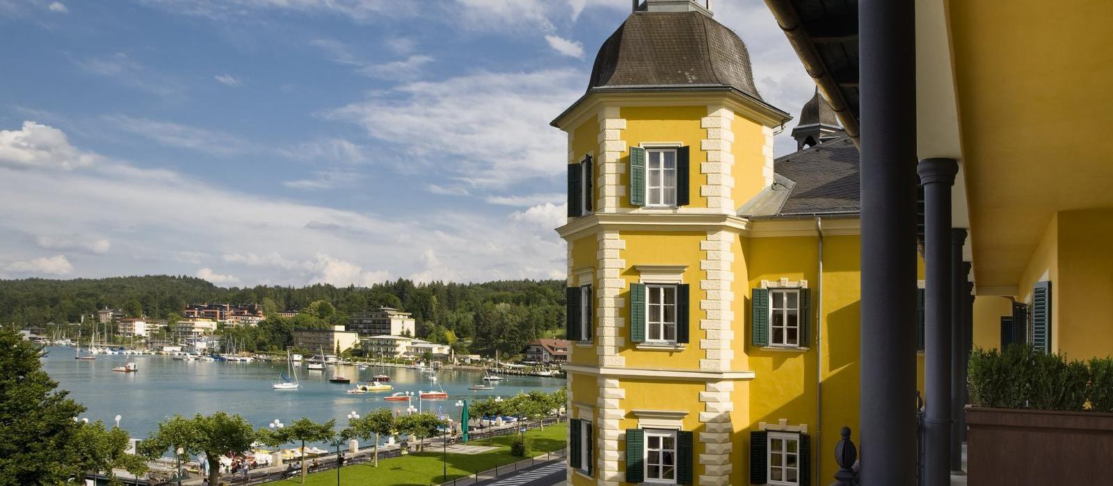 韦尔登弗肯斯坦纳城堡酒店(Falkensteiner Schlosshotel Velden) 阳台外观图片  www.lhw.cn