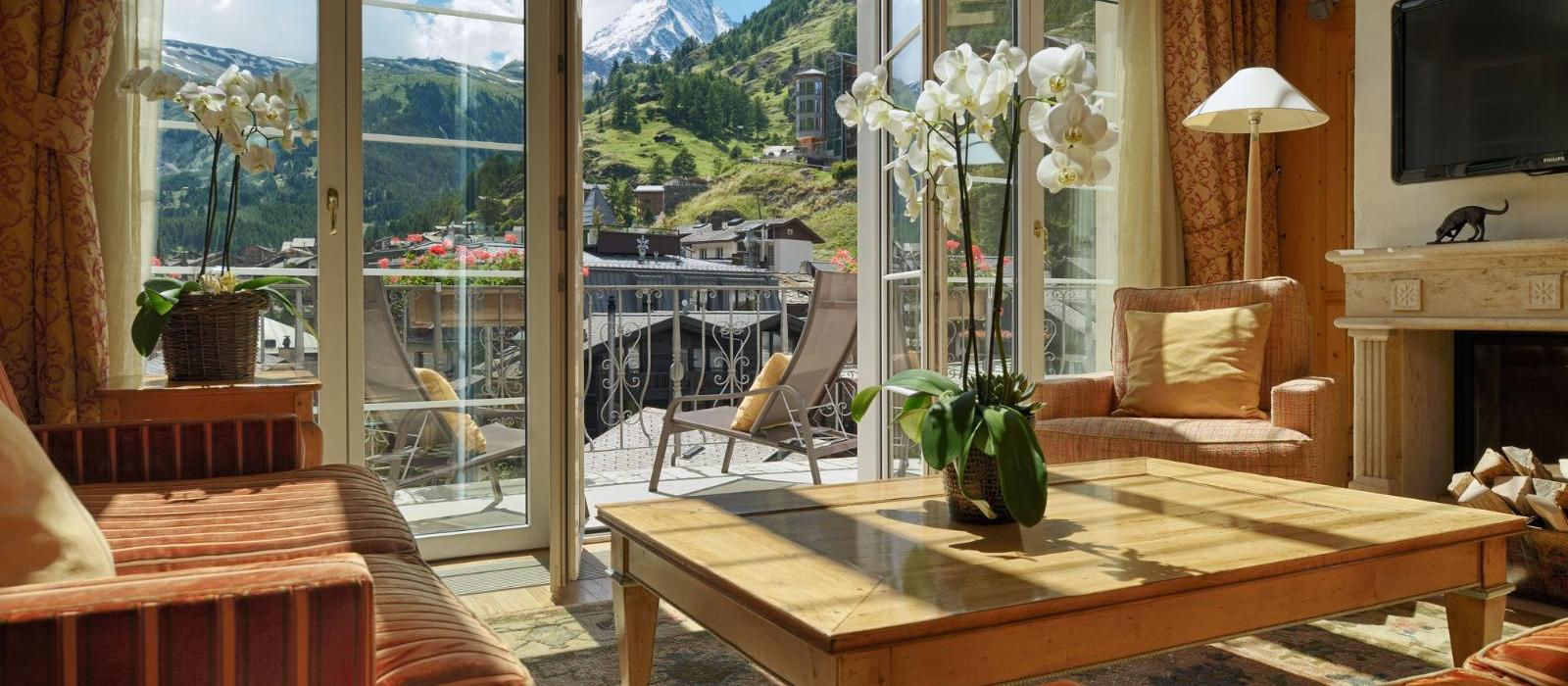 马特峰皇轩酒店(Mont Cervin Palace) 阿尔卑斯山复式套房图片  www.lhw.cn